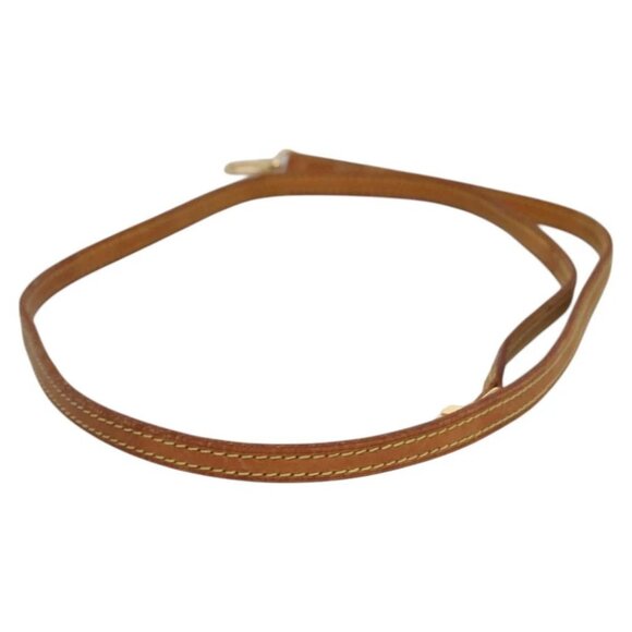 LOUIS VUITTON Shoulder Strap Leather 47.2"" Beige LV Auth 115737 - Picture 3 of 7